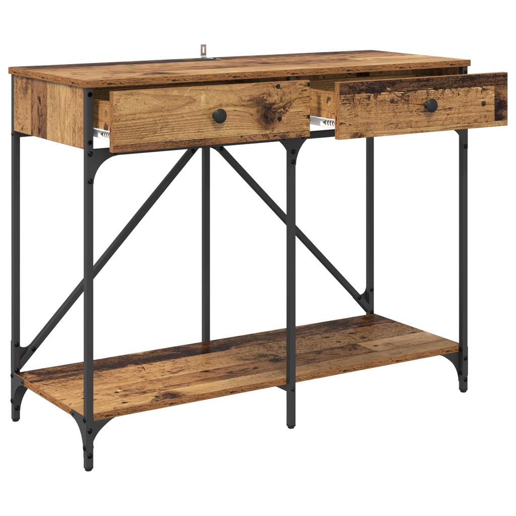 Console Table Reclaimed Wood 100 x 39 x 78.5 cm Engineered Wood