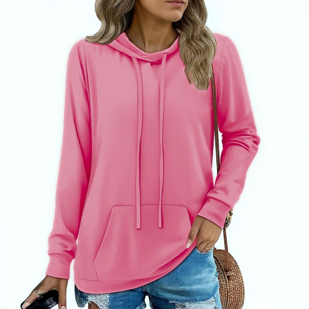 Женские худи-пуловеры, модные толстовки с капюшоном для девочек-подростков, женский осенний туник-топ