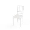 Dining table set, bar table with 4 dining chairs, industrial breakfast table for kitchen, living room, natural color and white, 110cm*60cm*76.5cm