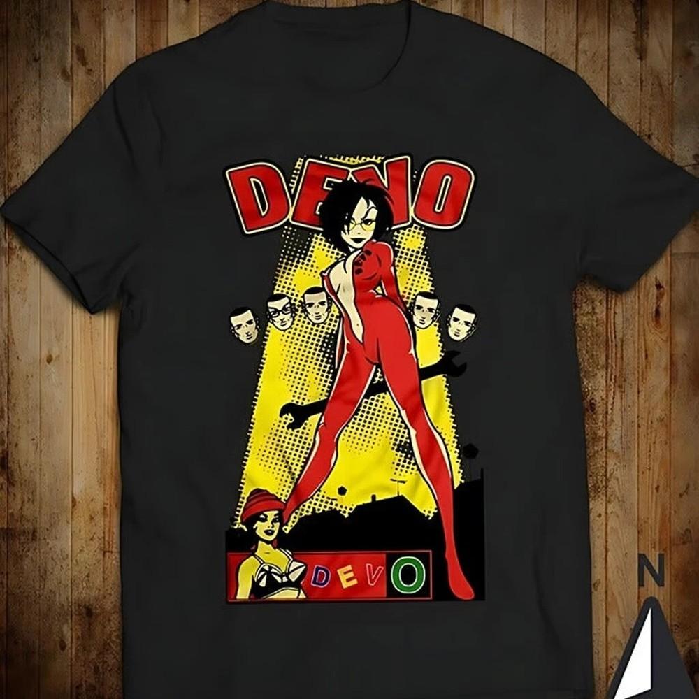Редкий! Винтажная футболка группы Devo Унисекс Концертная от S до 5XL BT916 Унисекс Футболка