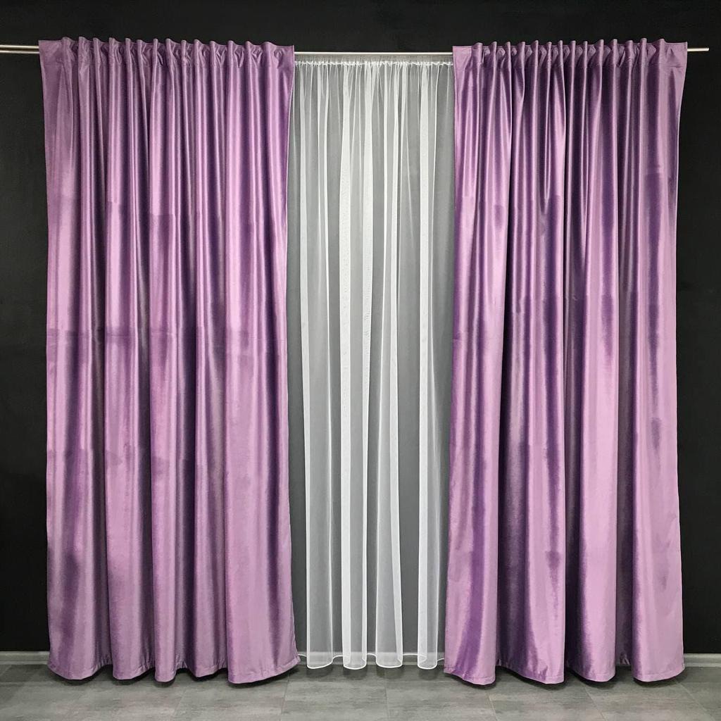 Роскошные бархатные тканевые оконные шторы для гостиной, спальни, однотонные драпировки, домашний декор 200x270 cm (2 шт) ALBO