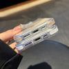 For iPhone 16 Pro Max Case Compatible with MagSafe TPU PC Clear Phone Cover with Metal Buttons