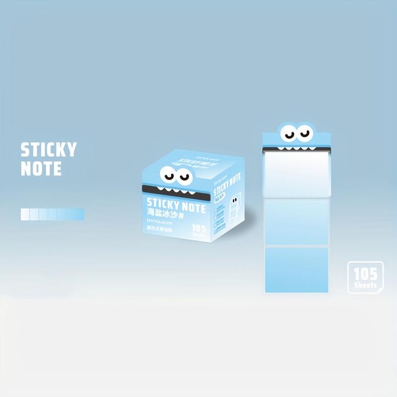 105 листов/коробка Прозрачные самоклеящиеся блокноты Kawill для заметок, офиса, школы, для самостоятельного использования.