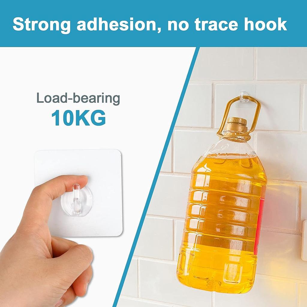10 шт крючков для хранения ключей вешалка для настенной двери прозрачная прочная самоклеящаяся многофункциональная для кухни ванная комната органайзеры