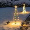 Solar LED Christmas Tree Light Outdoor Garden Holiday Decoration for Yard Patio Christmas Festive Atmosphere