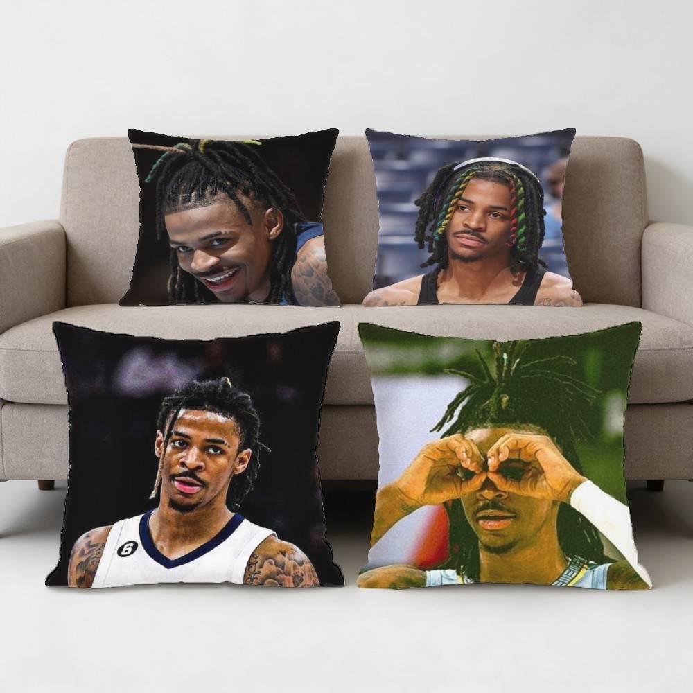 Basketball JJa MMorant Pillow Case Sofa Living Room Bedroom Headboard Backrest Cushion Square Cushion Nap Time