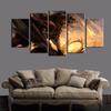 Dragon Feast Skyrim Game 5 шт. HD декоративные настенные художественные холсты плакаты картины для гостиной домашний декор картины украшения