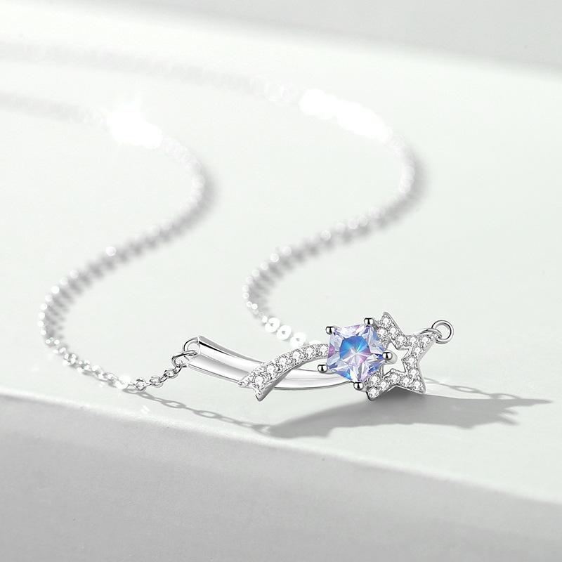 Танциз S925 стерлингового серебра Роскошное индивидуальное ожерелье с подвеской женское классическое ожерелье прилива