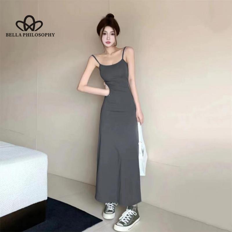 Сексуальное облегающее платье с высокой талией, женское летнее новое облегающее платье с утягивающей талией и внутренней основой из однотонного цвета, длинное платье