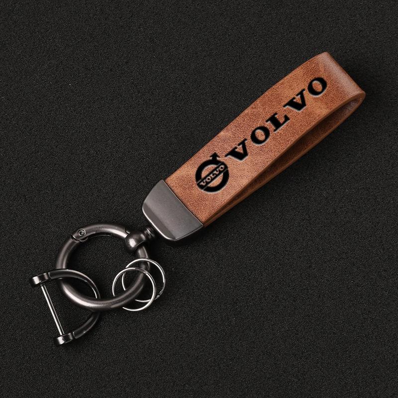 Ретро Брелок для ключей автомобиля Кожаные брелки Автоаксессуары Для Volvo XC90 V90 V60 XC60 V40 S80 S60 S90 C40 XC40 V70 XC70 C30 Rdesign