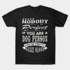 Men Black Print T-shirt Super Large TShirt Dog-person-almost-perfect No-Cut Transfer Paper Print Cotton Tshirt