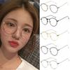 Vintage Round Reading Glasses Metal Frame Clear Glasses Men Glasses Mirror Unisex Eye Glasses For Women