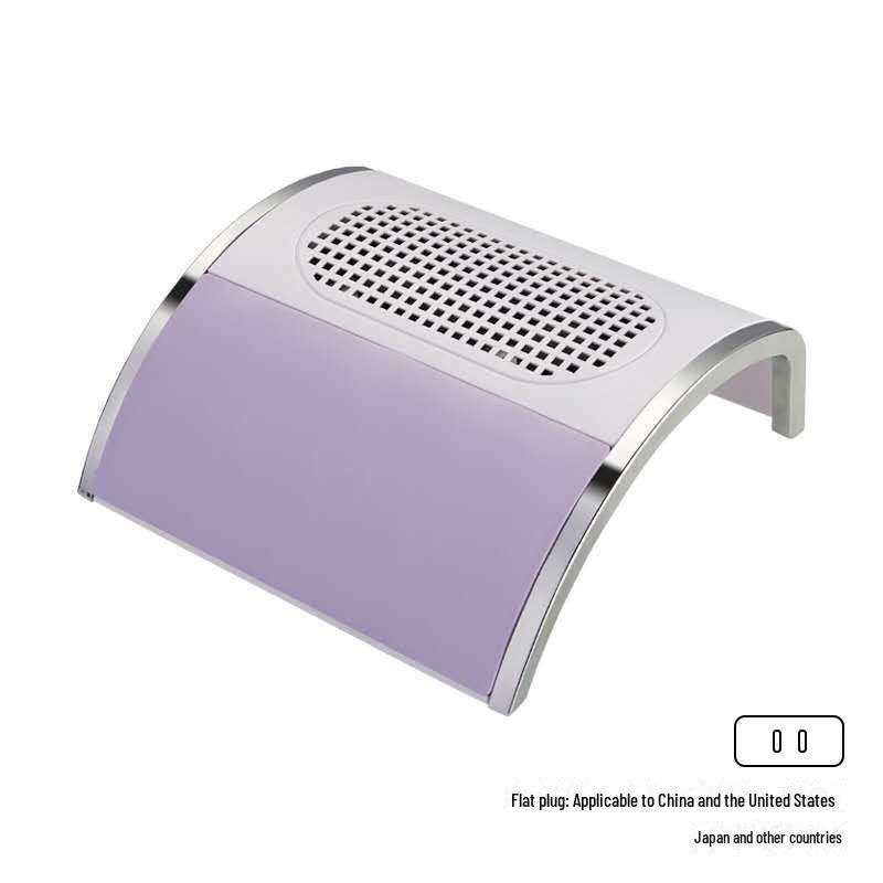 Мощный настольный пылесос для ногтей с двумя вентиляторами мощностью 80 Вт и пылесборник