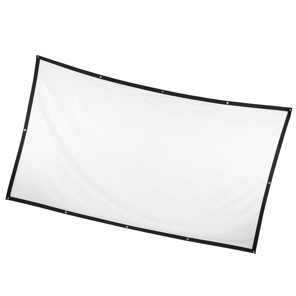 Outdoor Movie Screen 120 In Foldable Anti‑Crease 16:9 HD Portable Curtain for Home Theater