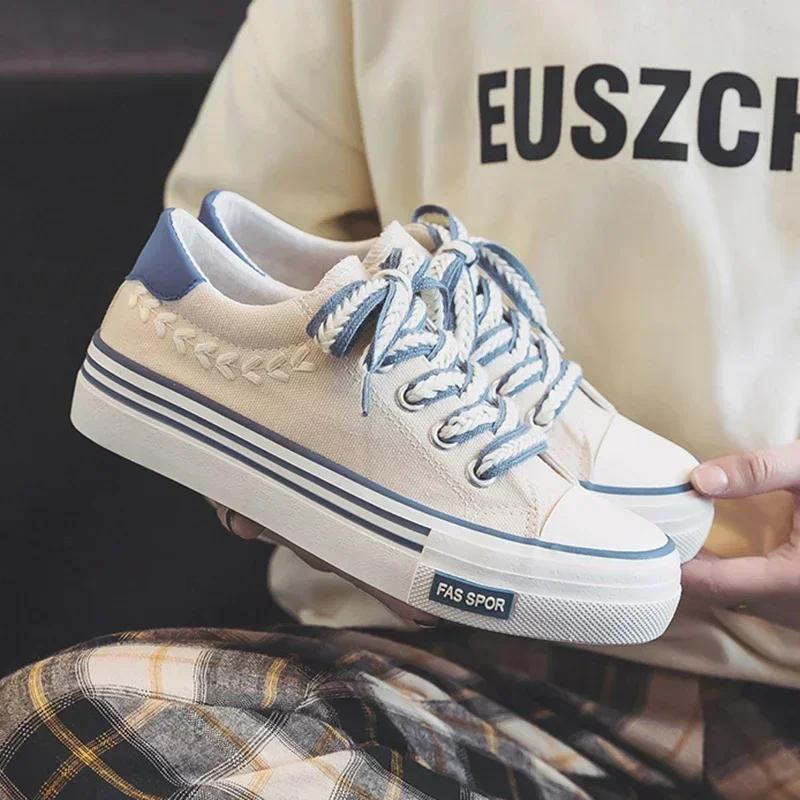 Женская парусиновая обувь на платформе для активного отдыха, увеличивающая рост, массивные кроссовки для молодых девушек, для тренировок на открытом воздухе, женская повседневная обувь
