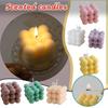 Nikitas Cute Geometric Bubble Candle Soy Wax Scented Candle Office Nursery DecorationCandle Props