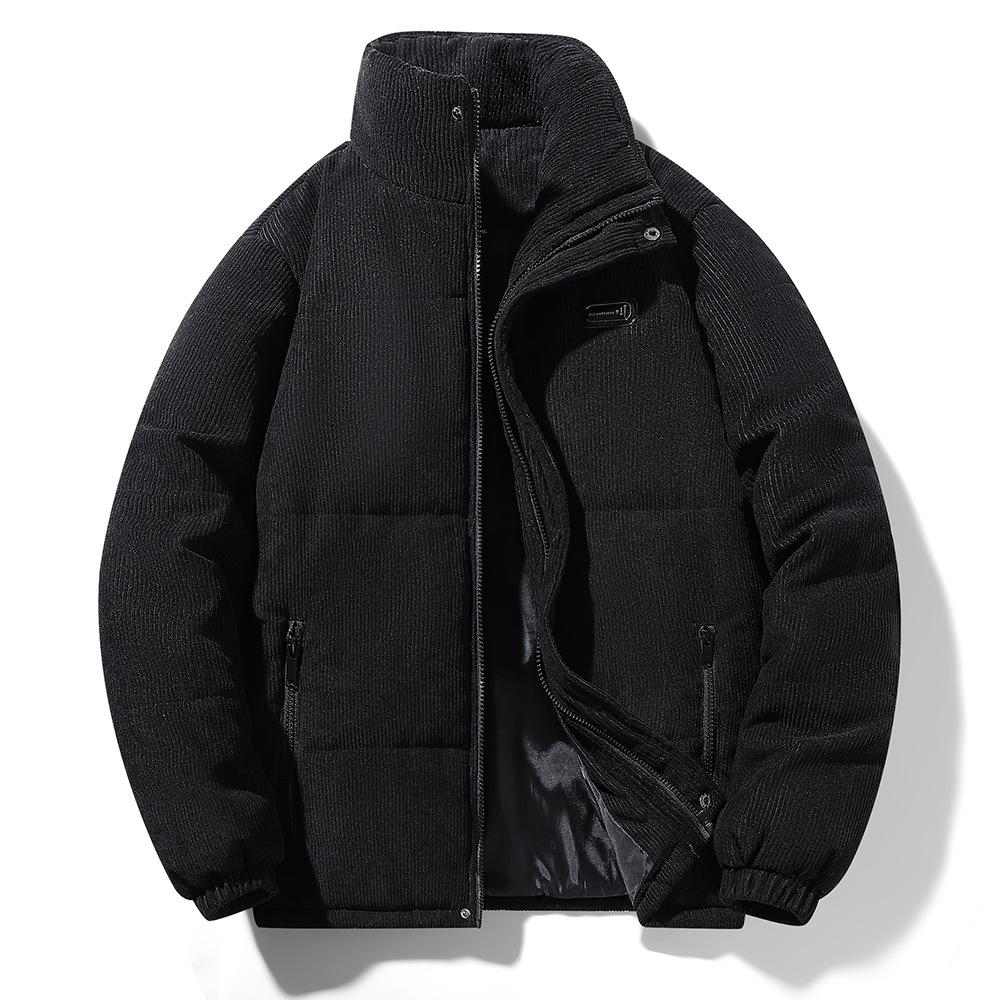 Autumn and Winter New Corduroy Coat Men's Padded Jacket Loose High-grade Youth Winter Men's Padded Jacket with Thick Warm Padded Jacket