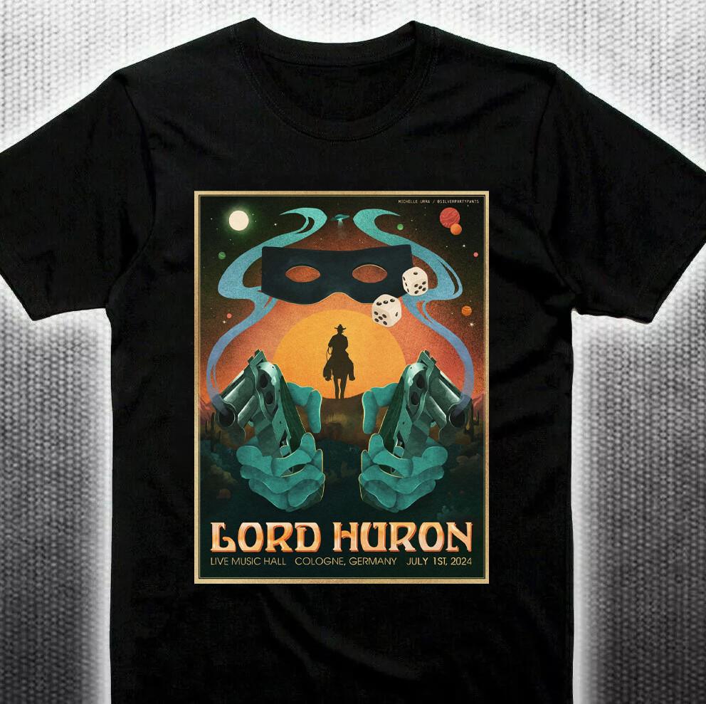 rare! Lord Huron Black Cotton Shirt All size S-5XL Unisex BS627
