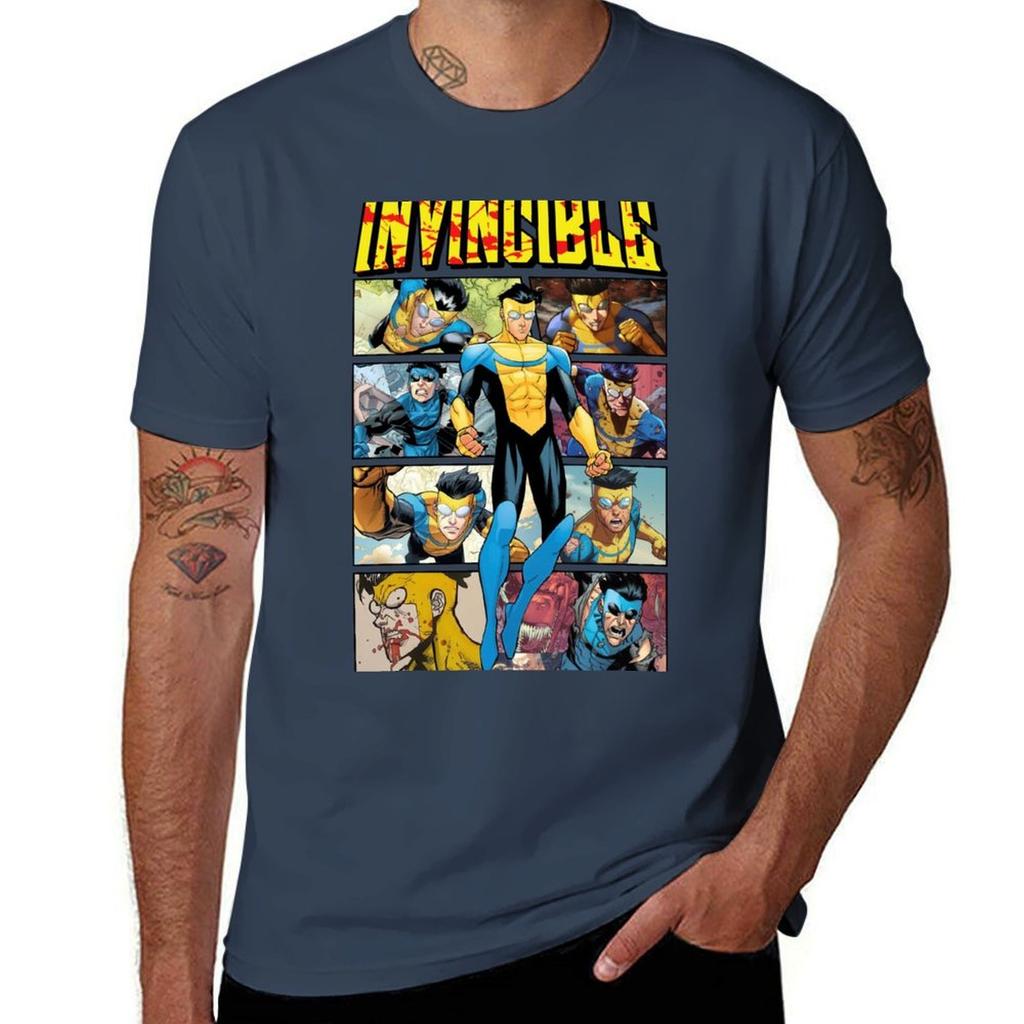 Invincible Comic Retro Tshirt Outdoor Work Short Sleeve Top Tshirt