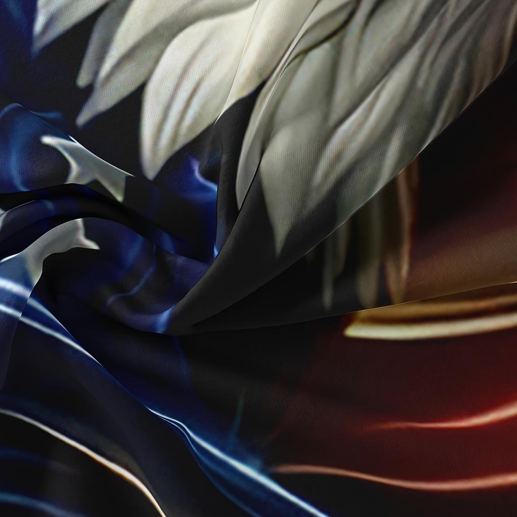 Комплект постельного белья из 3 предметов с изображением патриотического орла — мягкий, дышащий, с дизайном американского флага, включает 1 пододеяльник и 2 наволочки.