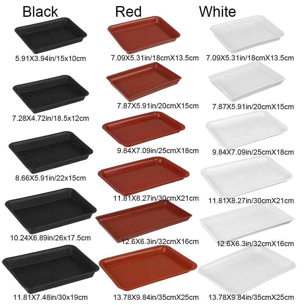 Новый прямоугольный поддон для цветочного горшка, подставка для растений, поддоны для сбора воды, пластиковый поддон, подставки, сверхпрочные, для помещений, для улицы, садовые поддоны для растений