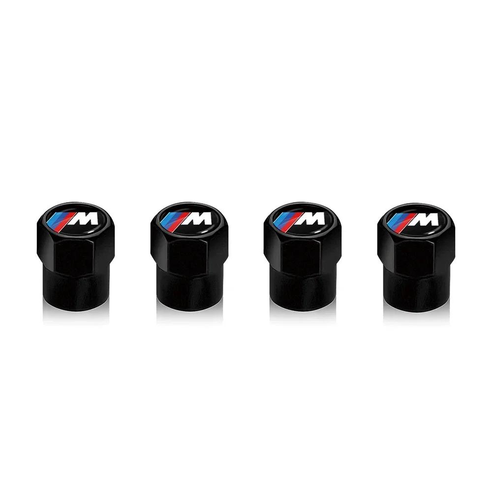 New New 4Pcs Car Wheel Tire Valve Caps Air Stem Covers for BMW M E34 E36 E60 E90 E46 F10 F20 F30 X5 X6 X1 M3 M5 M6 E71 Acce