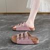 Мода 2025 Мода Шлепанцы женские на толстой подошве Летние Новые женские сандалии Роскошные дизайнерские сандалии Плоская обувь для женщин