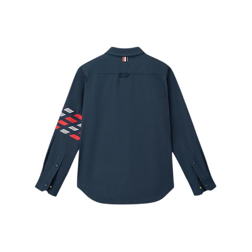 THOM BROWNE 4 Bar Cotton Shirt Jacket MJO145C-F0572-415