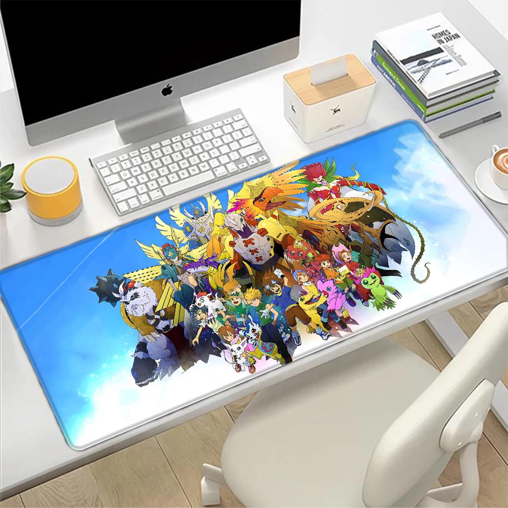 Digimon Playmats Greymons Mousepad HD Printing Computer Gamers Locking Edge Nonslip Mouse Pad XXLxcm Keyboard PC Desk Pad