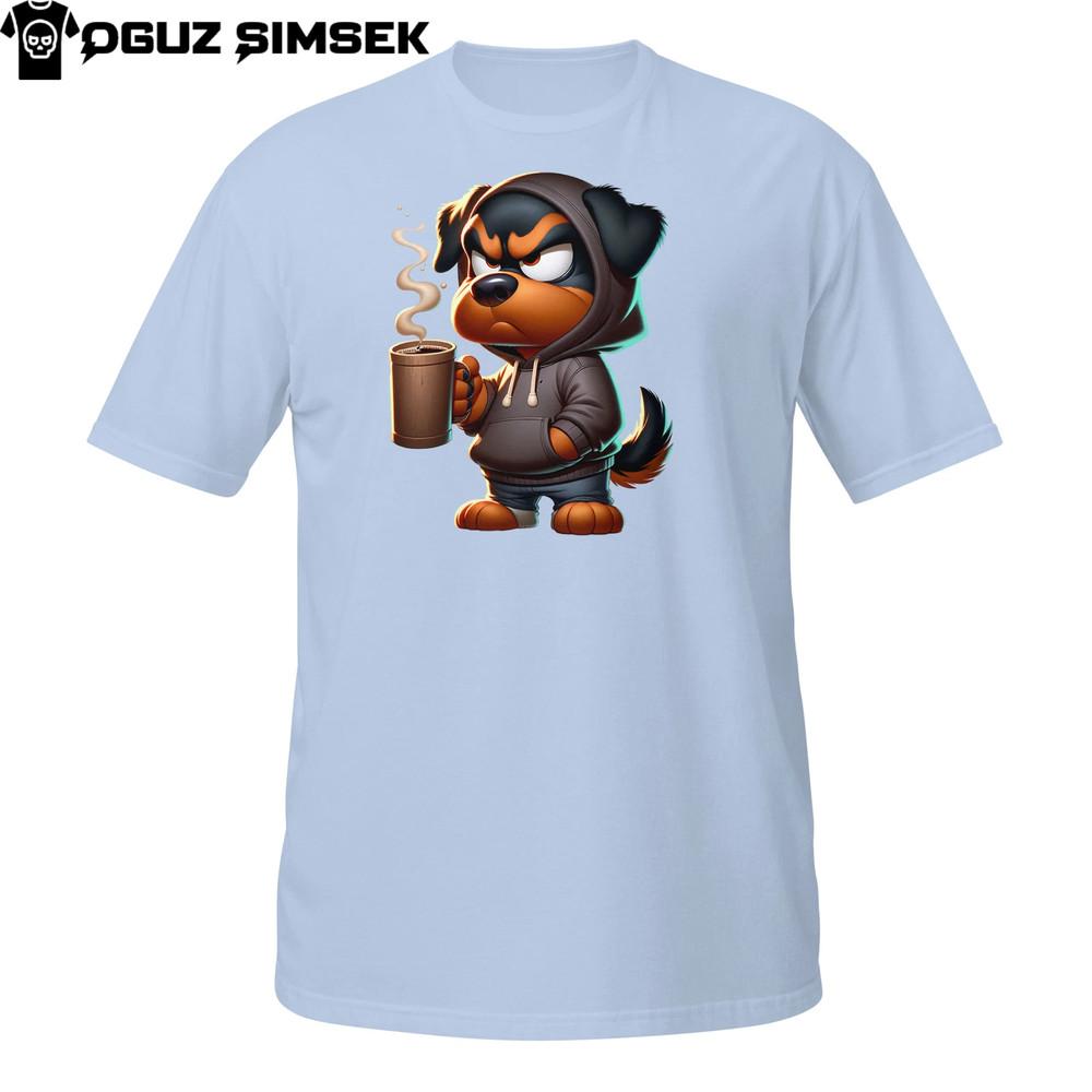 Grumpy Rottweiler Hoodie Shirt | Coffee Mood Dog T-Shirt Unisex Shirt