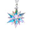 Christmas Ornaments Clear Snowflake Faux Crystal Ornaments Snowflake Sun Catcher Hanging Trim Accessories Holiday Decoration