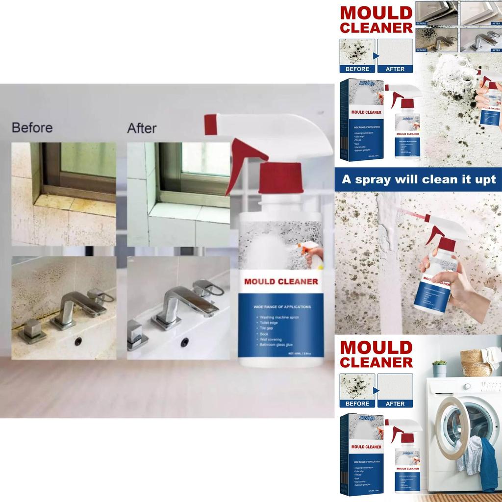 Мощный спрей для удаления плесени для потолков и плитки в ванной комнате Многофункциональное чистящее средство 60 мл