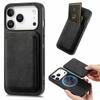 For iPhone 17 Pro Case Retro Leather + TPU Phone Cover with Detachable Card Slot