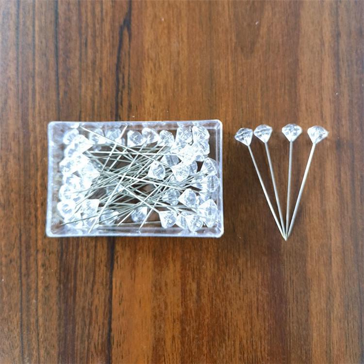 Multi-Color Diamond Acrylic Scarf Pin - Crystal Sofa Fixing Needle