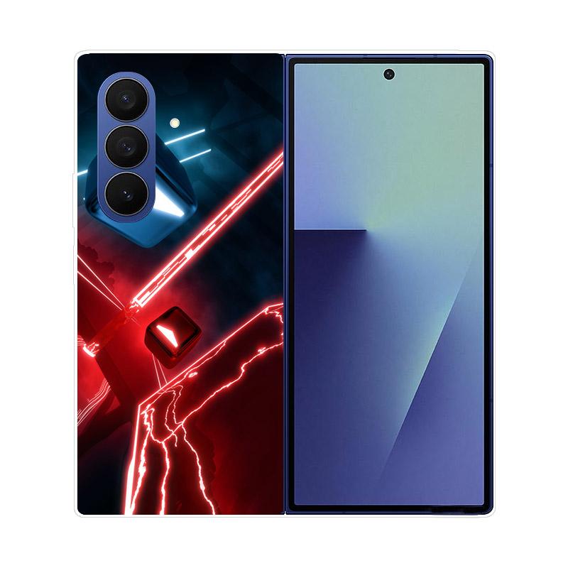 Чехол для Samsung Z Fold7 Прозрачный Жесткий ПК Складная Крышка для Samsung Galaxy Z Fold 7 6 5 4 3 Fold6 Ударопрочный Прозрачная Задняя Панель Funda