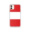Coque iPhone - iPhone 11 - Drapeau Du Pérou - Silicone Souple - Multicolore - Design Léger