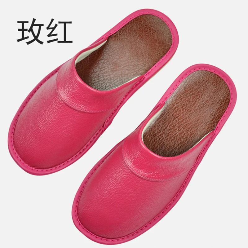 Тапочки из коровьей кожи унисекс большие размеры льняные домашние мужские тапочки для дома для мужчин женские мужские тапочки роскошные мягкие туфли на плоской подошве