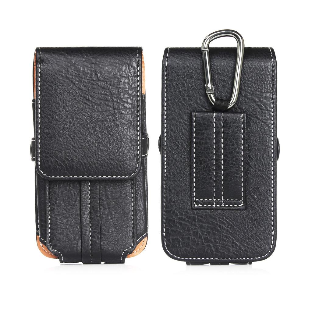 Наружный крючок, кожаный кошелек для карт, чехол для телефона, мужская подвесная поясная сумка, поясная сумка для инструментов для iPhone 12 Pro Samsung Huawei Xiaomi Redmi, зажим для ремня, чехол-кобура