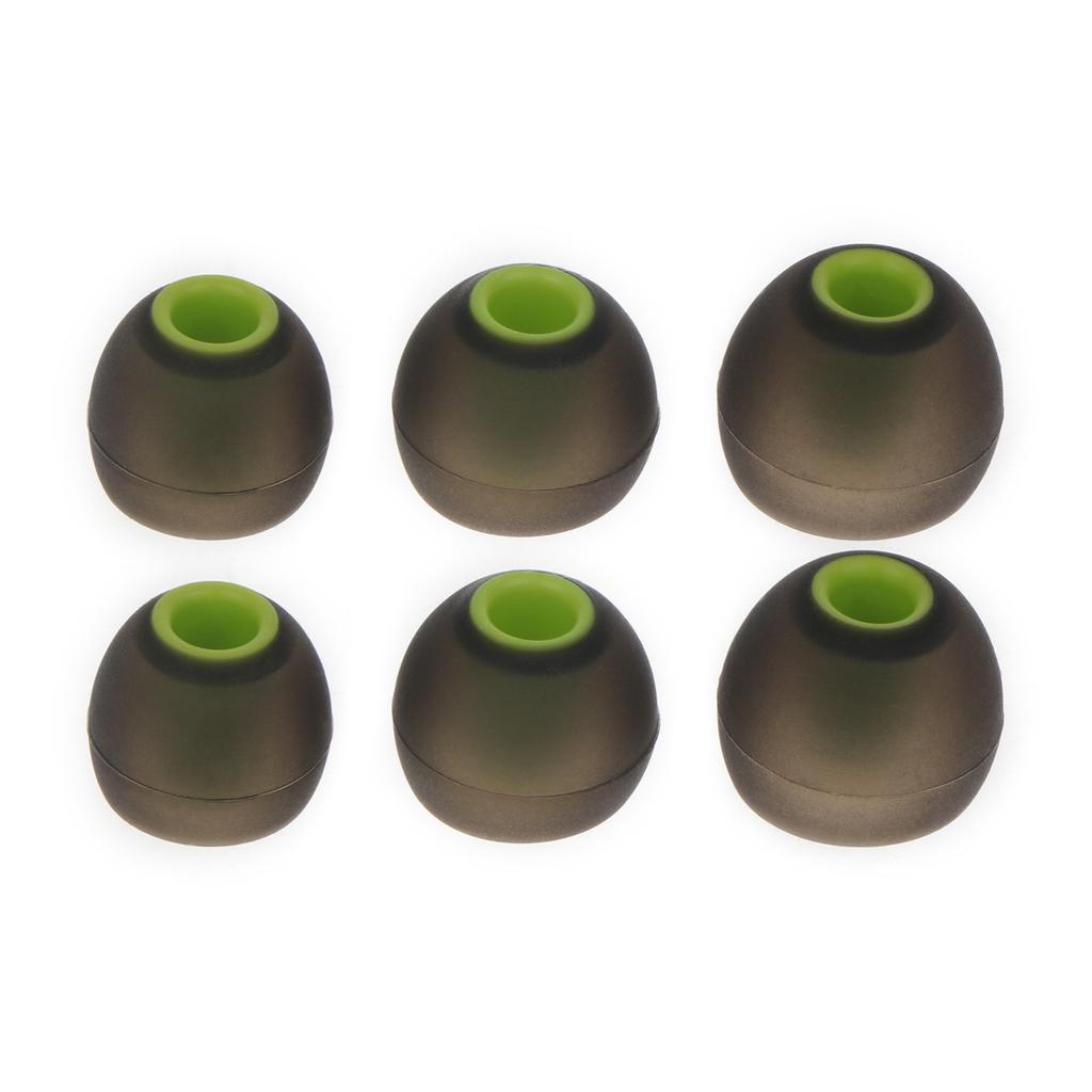 1 комплект двухцветных силиконовых сменных вкладышей для наушников-вкладышей с отверстием 3,8 мм