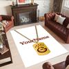 Galatasaray 248 Customize Text Floor Rug Office Rug Suitable for Bedrooms Game Room Decorate room Entryway Antislip Carpet Anime Office Decor