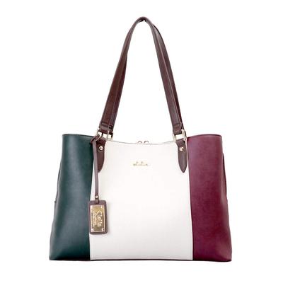 Сумка Tote Large A4 Tricolor Tote Liberte Series [Cleria] женская, вместительная, совместимая, разделители, сумка для мам, [CL-22720] (Милан)