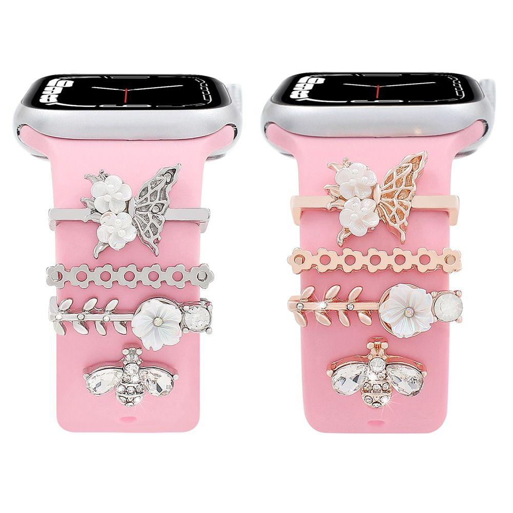 Ювелирный браслет, украшение, ремешок для часов, металлические шармы, модный орнамент для ремешка Apple Watch