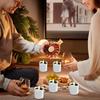 Солнечные свечи-таблетки для улицы 6 штук Многоразовые Декорации Безпламенные светодиодные свечи Для сада Кемпинга Домашнего двора Дорожки Балкона