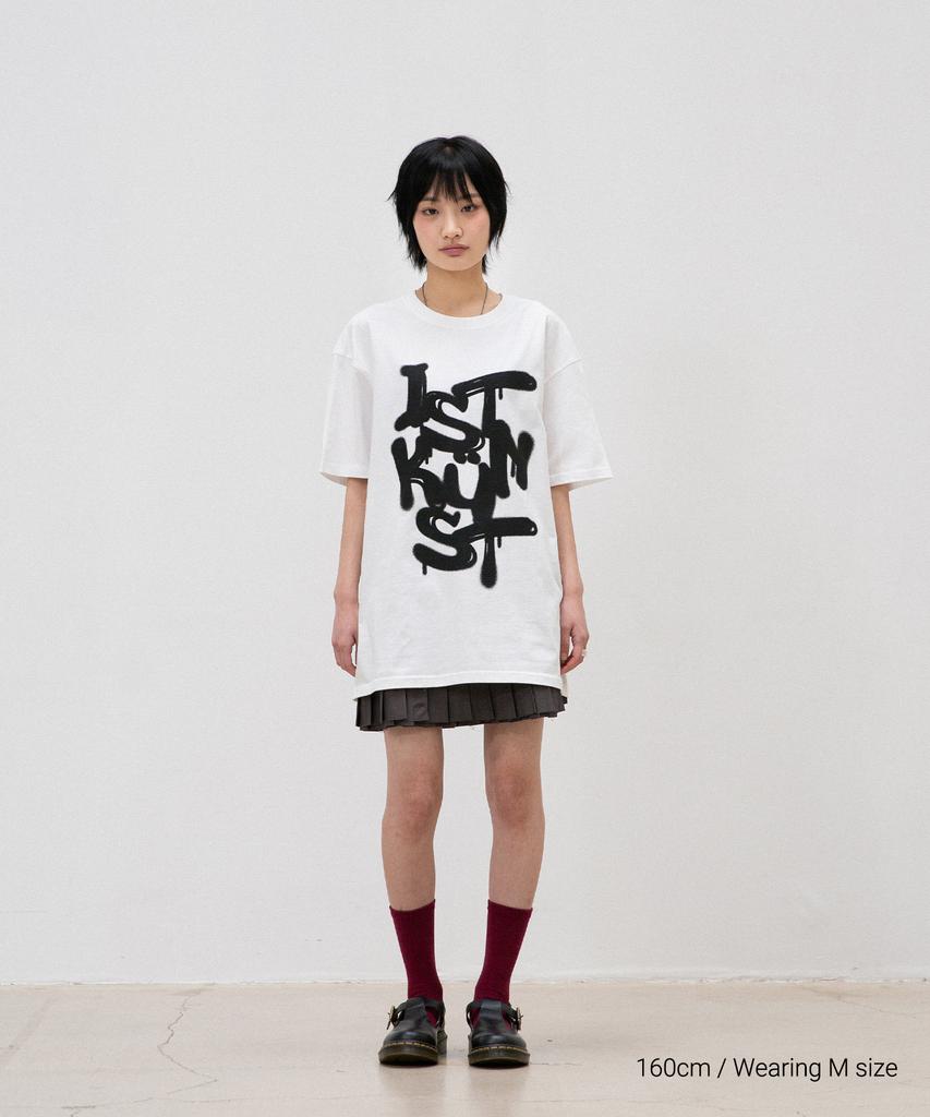 ISTKUNST Graffiti Logo Tee_White(Ik2Dmmt511A)