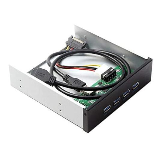 cablecc 4-портовый USB-хаб на передней панели с 20-контактным кабелем-разъемом для материнской платы для отсека 3.0 5.25 CD-ROM