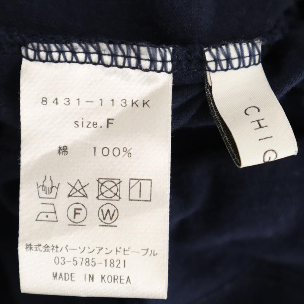 CHIGNON Long sleeve T-shirt F Navy Ron T Women Used
