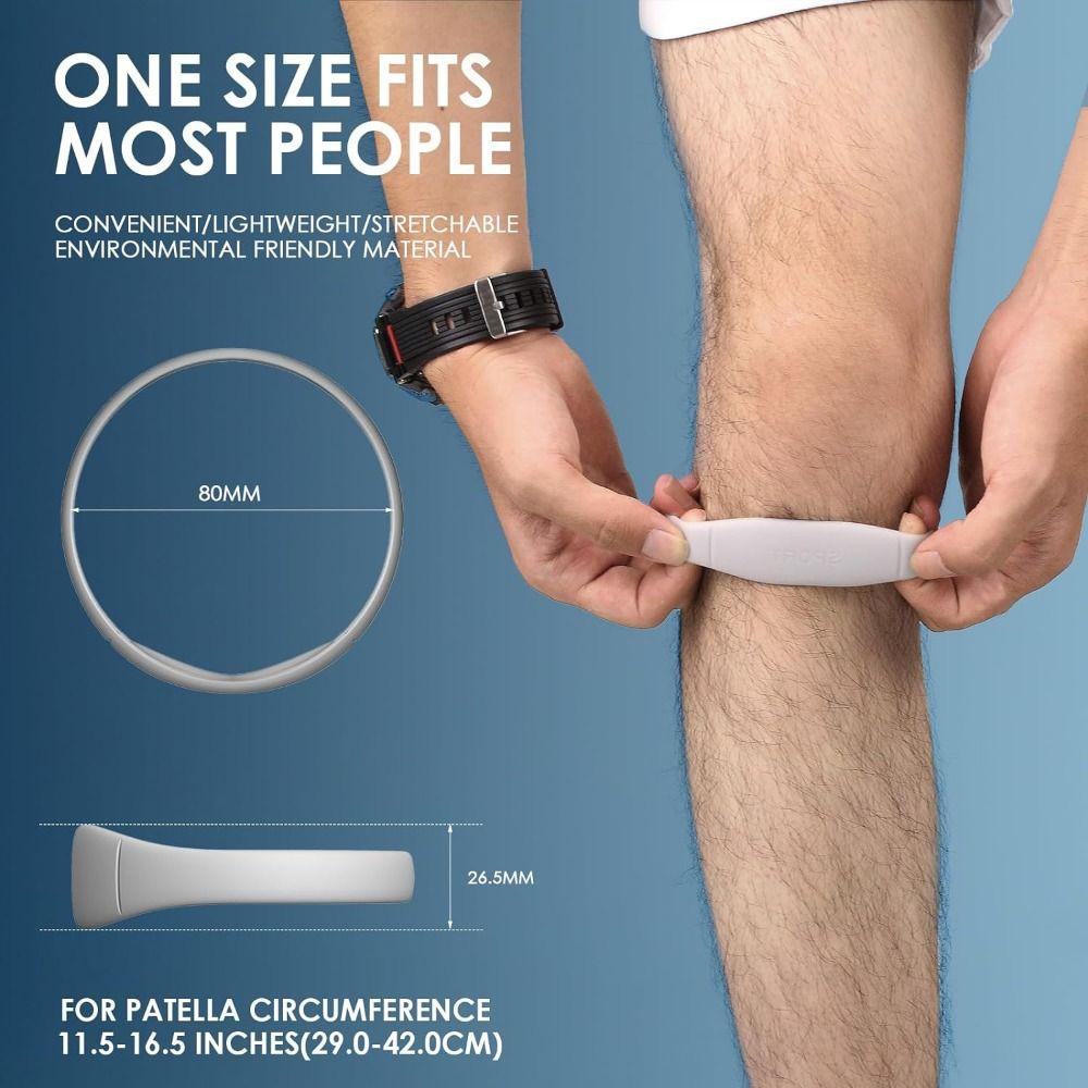 Силиконовые наколенники для сухожилий надколенника, поддержка колена, облегчение боли в колене, поддерживающий бандаж для спортзала