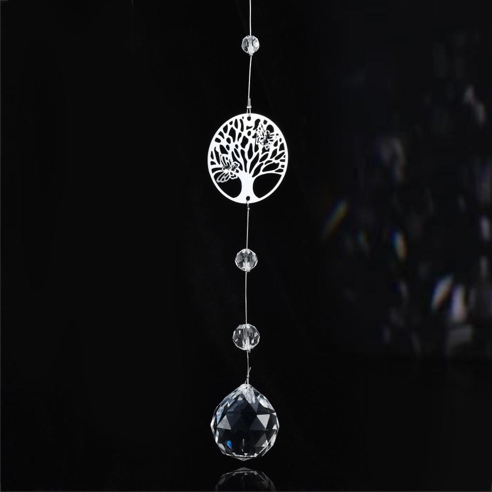 Радужный хрустальный ловец солнца и подвеска-колокольчик