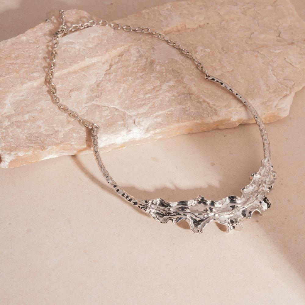 Ошейник-листок, колье, ожерелье, золотой цвет, нерегулярные, преувеличенные, чокерные украшения