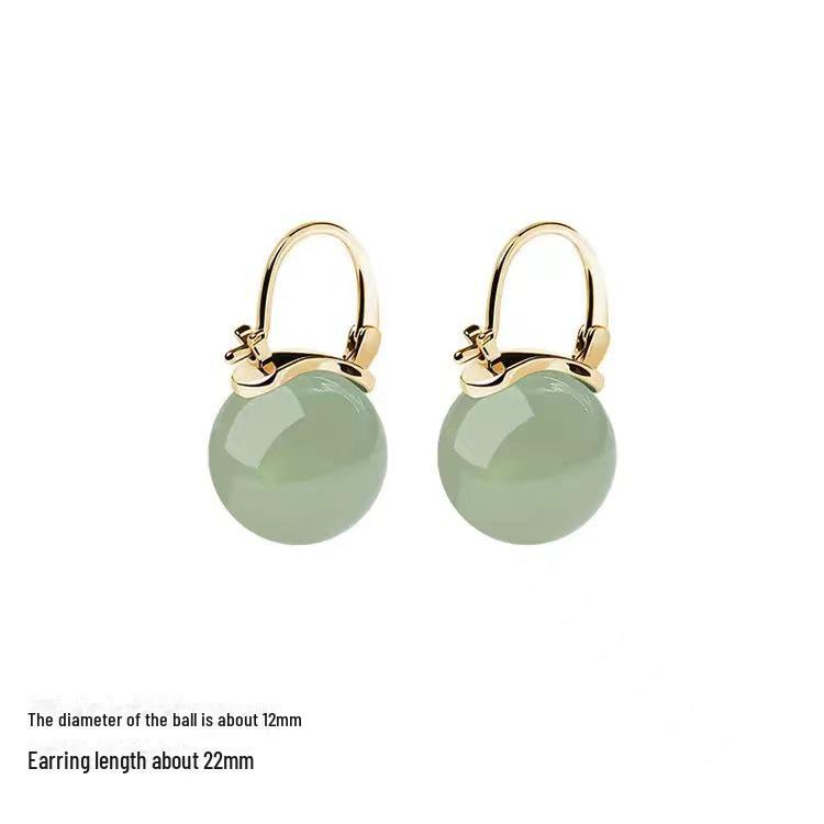 2024 New Jade Earrings: Elegant, Hypoallergenic Design with Adjustable Ear Buckles